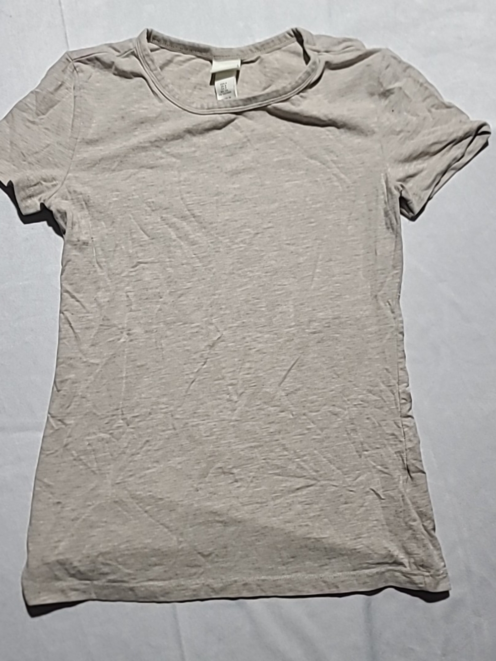H&M Women's T Shirt Beige Size Small Casual